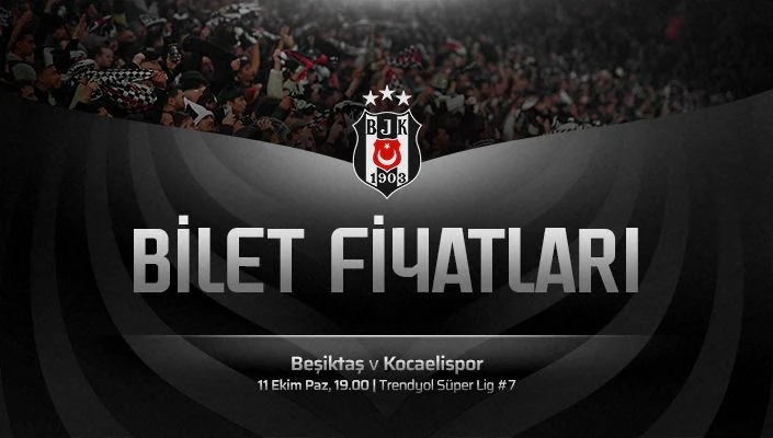Ticketinformatie voor Beşiktaş – Kocaelispor